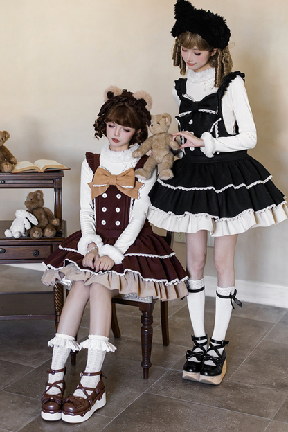 Doll Lolita Dress + Top + Animal Leg Loops + Animal Headband