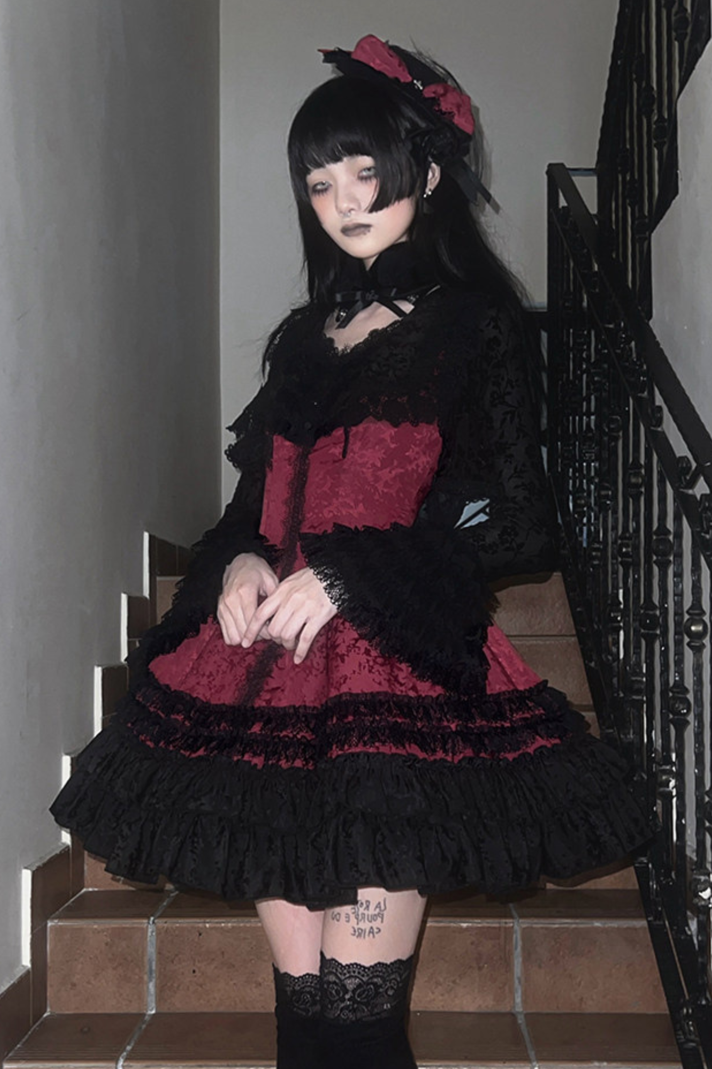 Slim-fit Gothic Lolita Jumper Skirt + Jacket