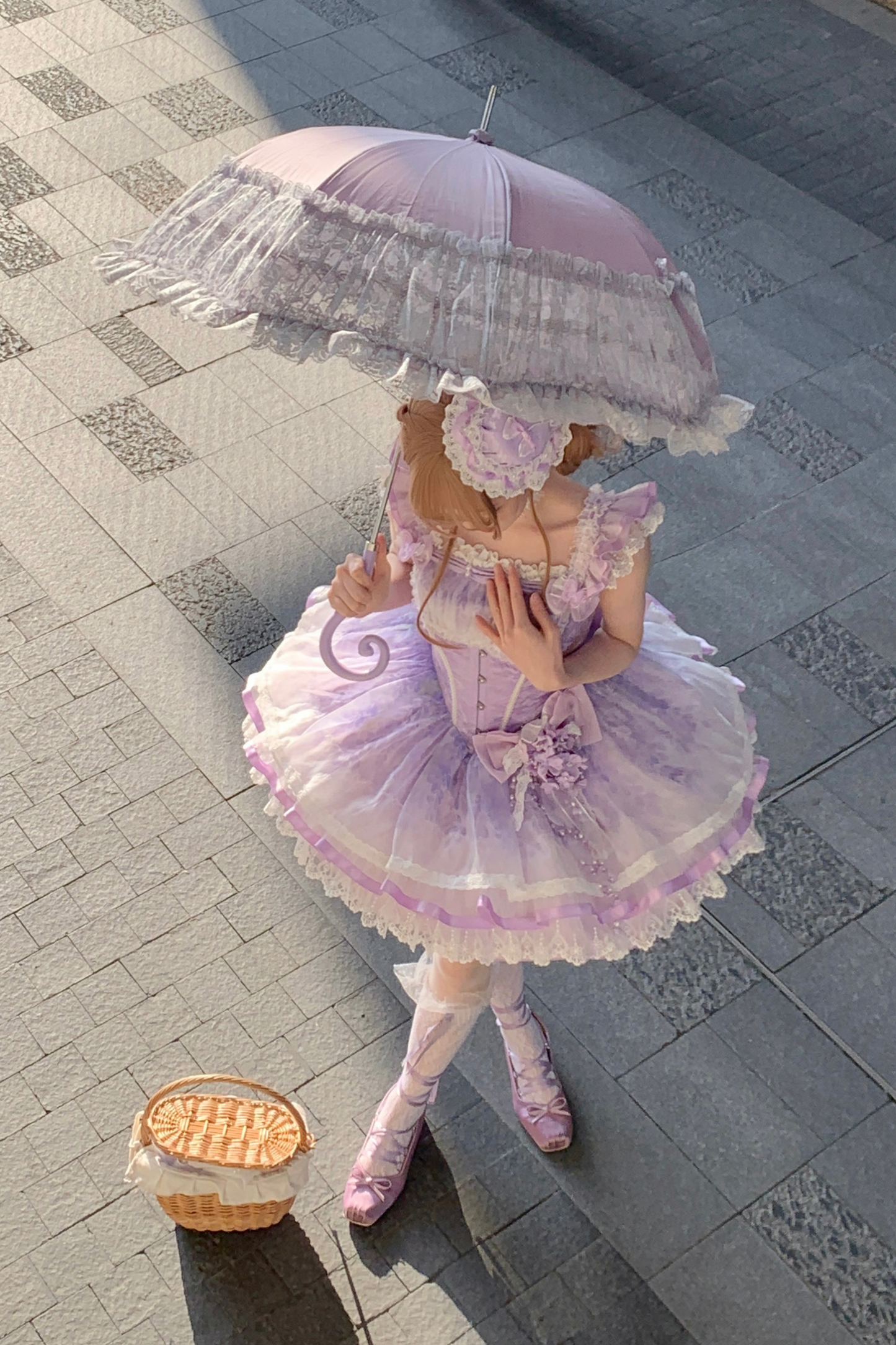 [pre-order] Ballet Style Dress + Hat + Headband + Ribbon Tail