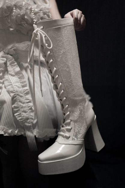 Demon Hunter Night Lace-up Boots