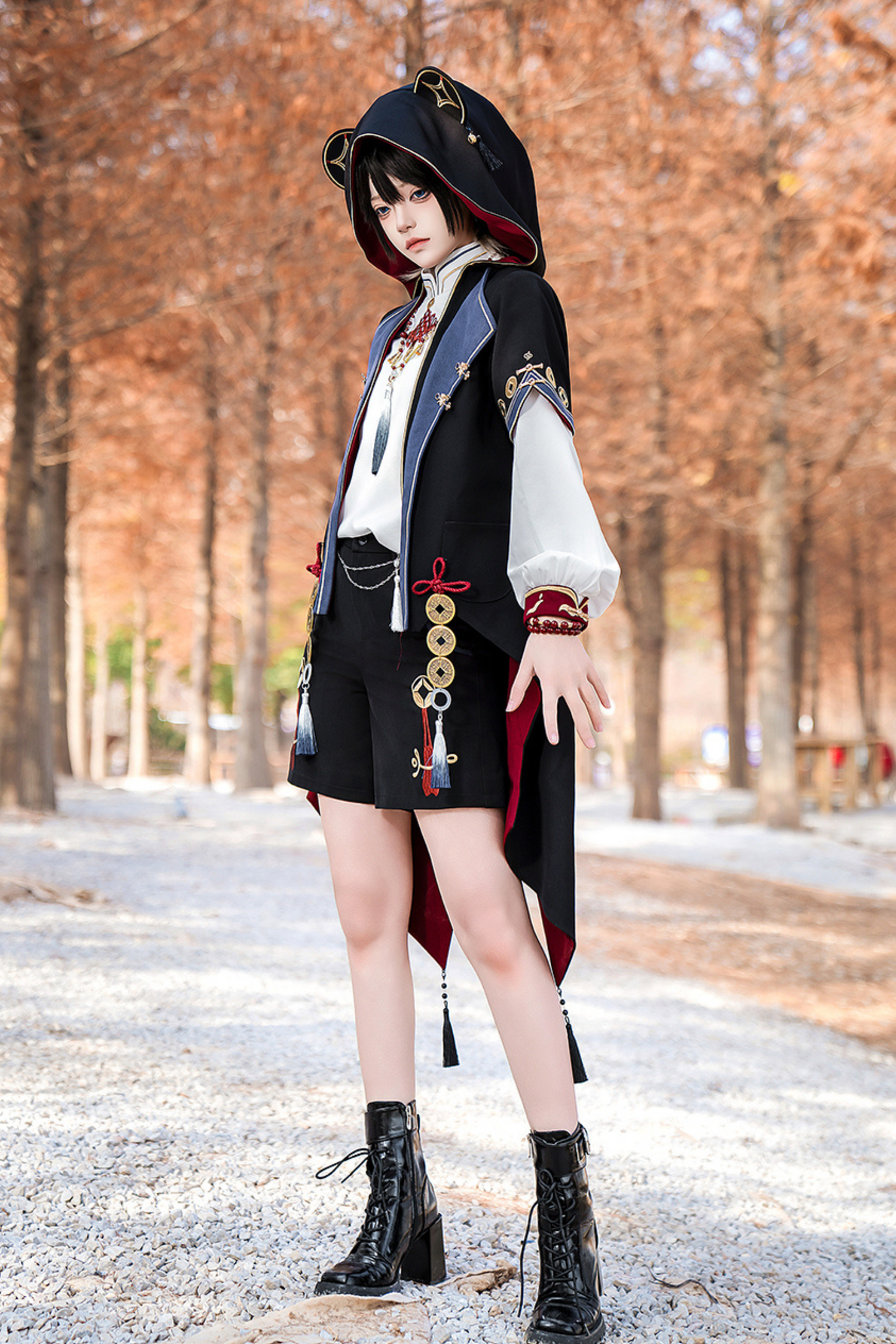 Treasure Chinese-style Element Hoodie Jacket Suit Set