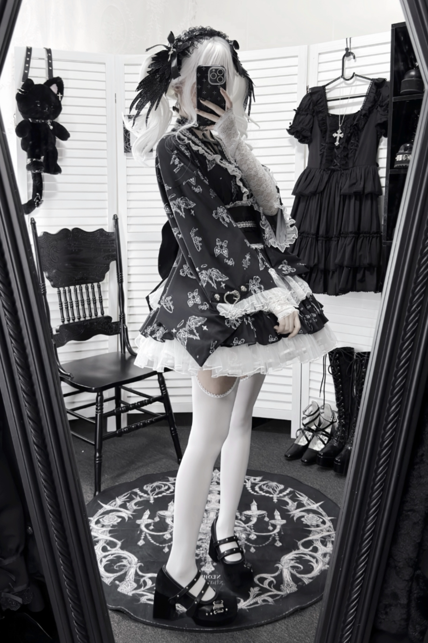 Galaxy Dark Lace Dark Kawaii Yukata