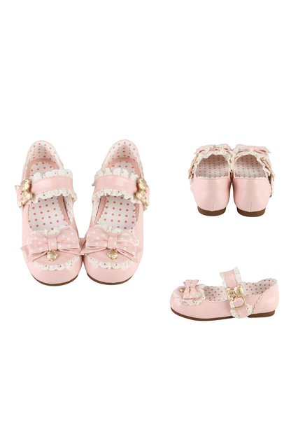 Retro Polka Dot Lolita Shoes