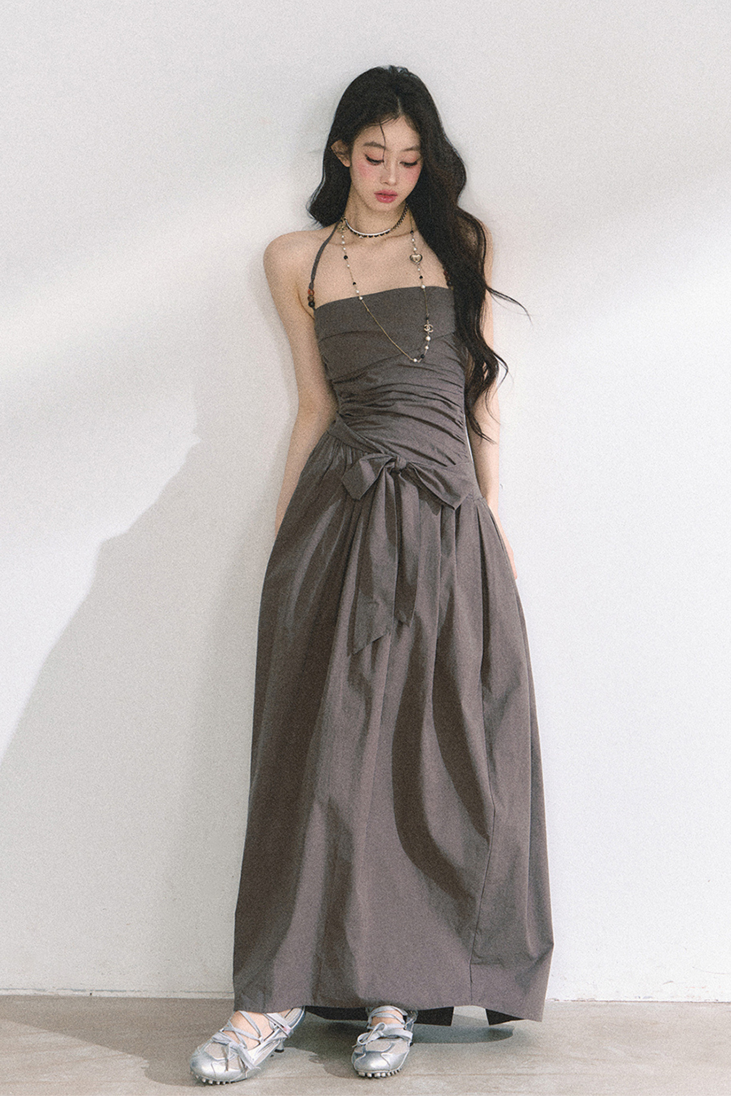 Halter Neck Long Dress