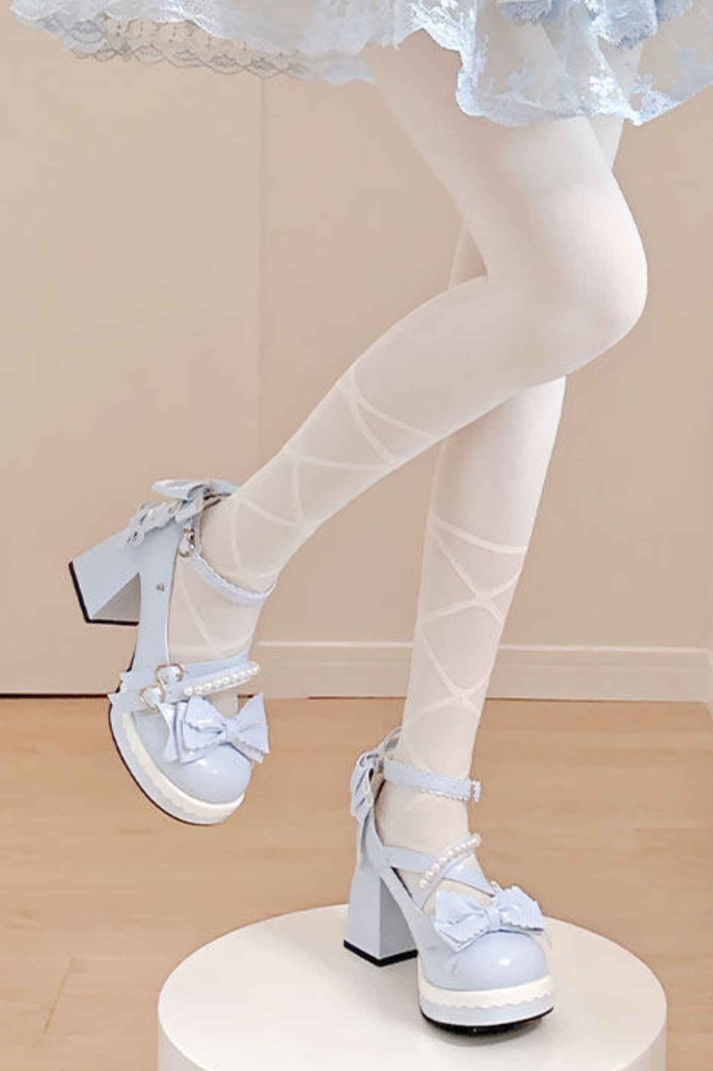 Sweet Ribbon Lolita Heels
