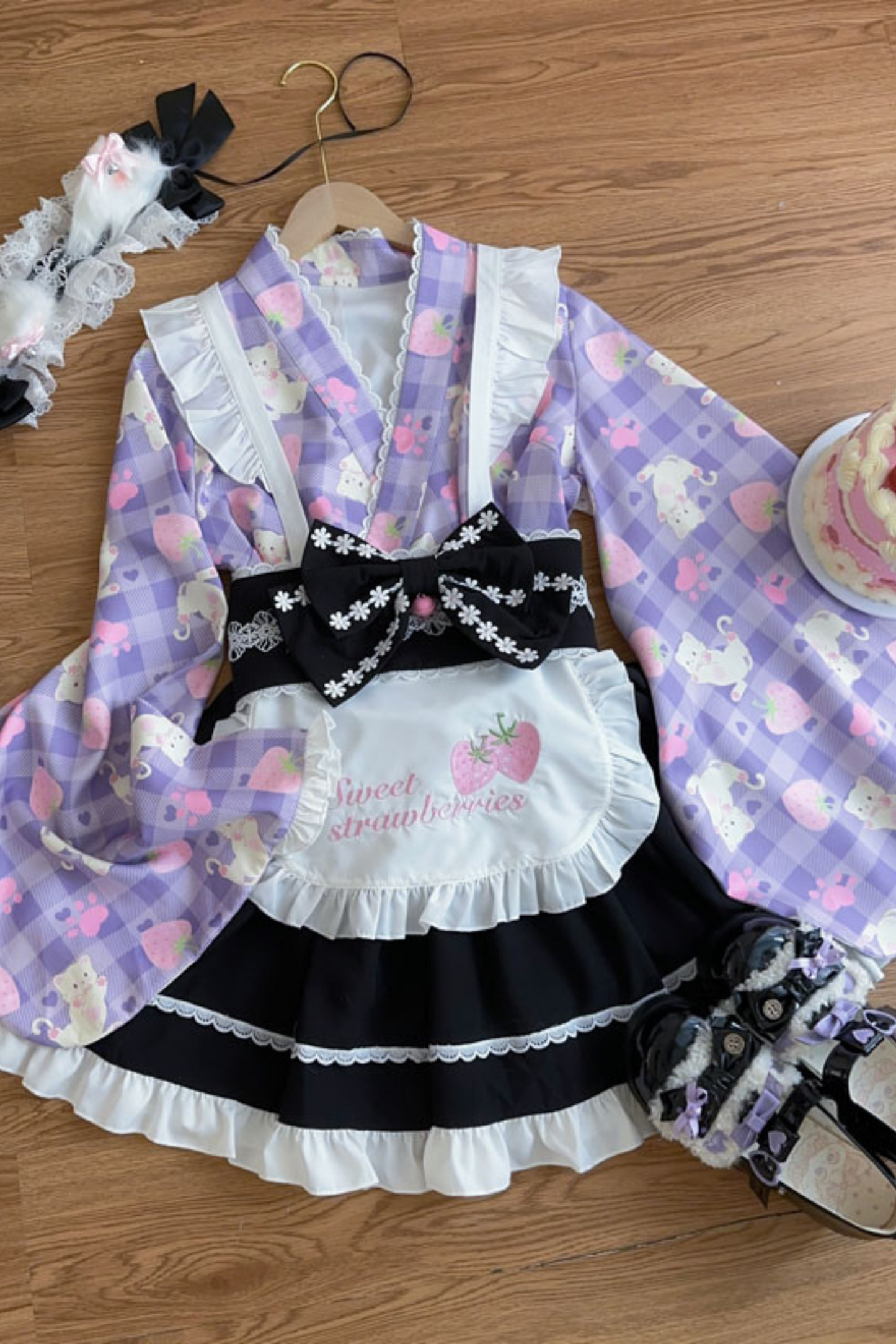 [pre-order] Strawberry Retro Cafe Japanese Lolita Dress