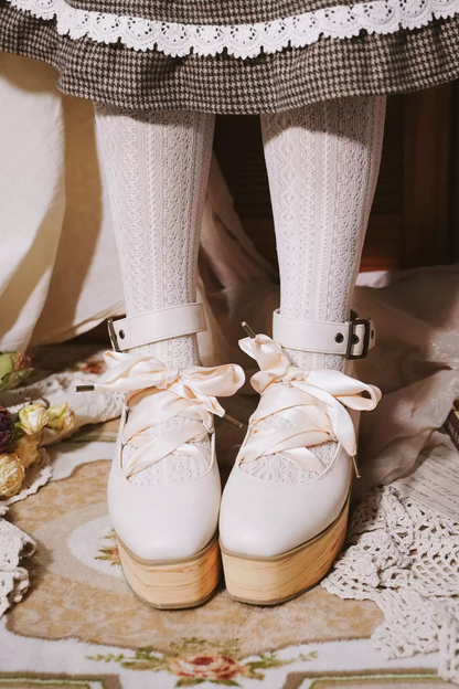Ribbon Platform Lolita Shoes