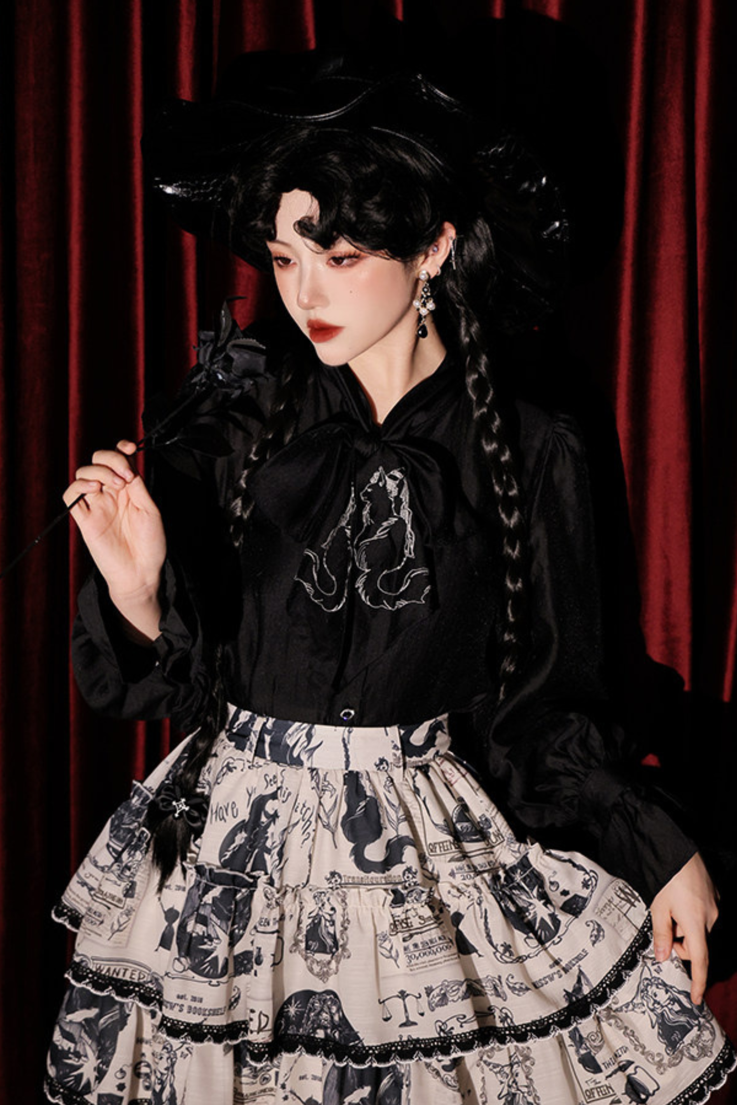 Chiffon Dark Shirt