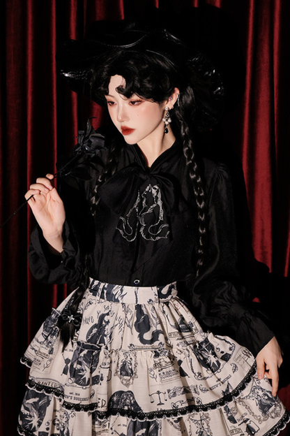 Chiffon Dark Shirt