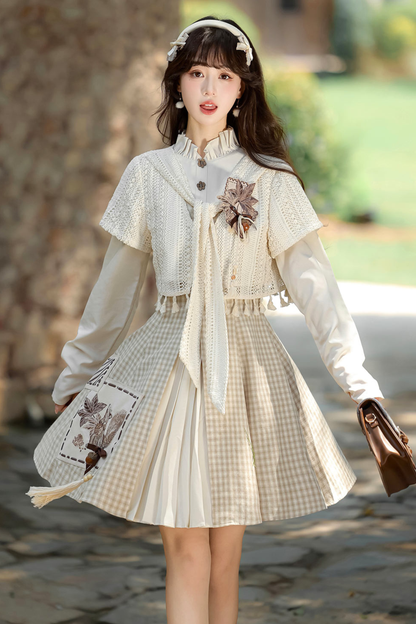 Retro Island Plaid Dress + Outerwear