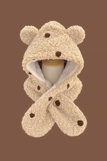 Bear Fur Hat Scarf