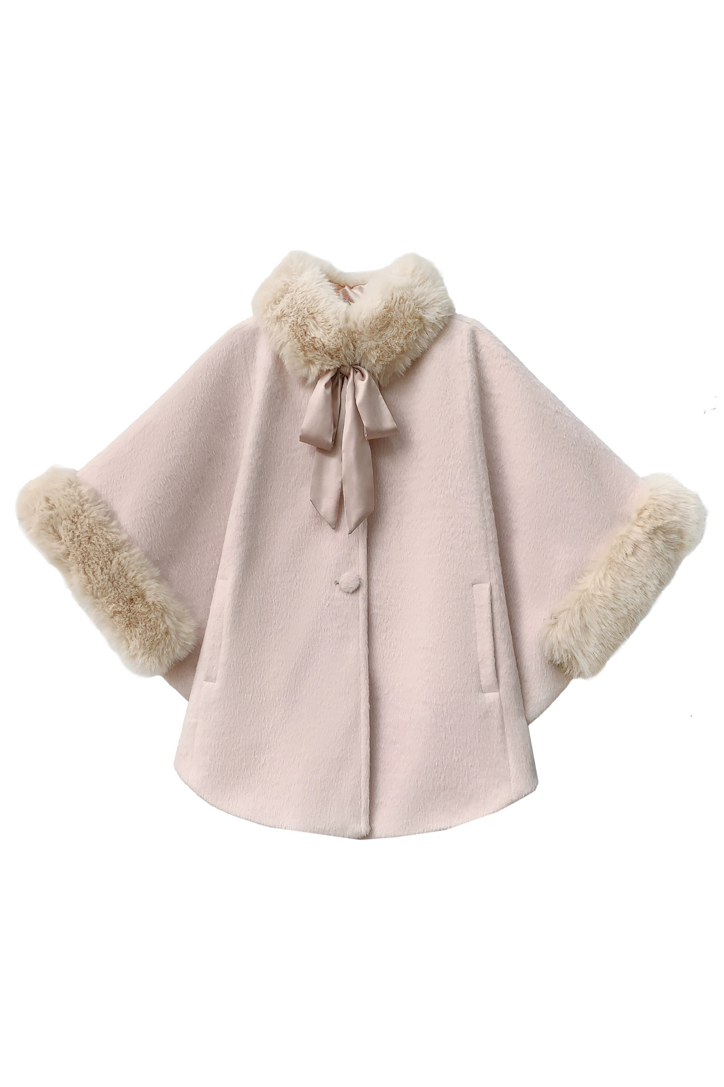 [pre-order] Sweet Wool Poncho Coat + Shirt + Beret + Badge
