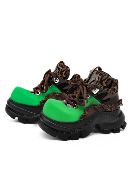 Leopard Y2k Chunky Sneakers