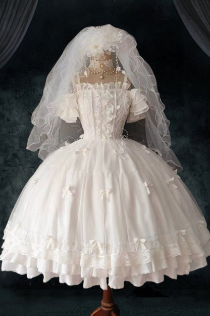 Tulle Lolita Dress + Sleeves + Hat