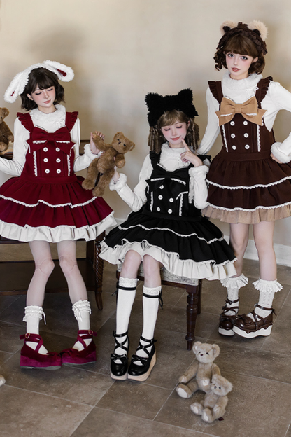 Doll Lolita Dress + Top + Animal Leg Loops + Animal Headband