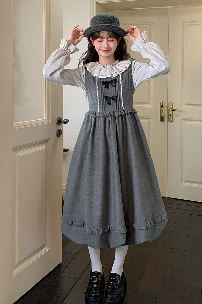 Ribbon Retro Suspender Dress