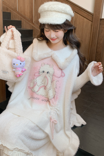 Sweet Cat Knit Sweater