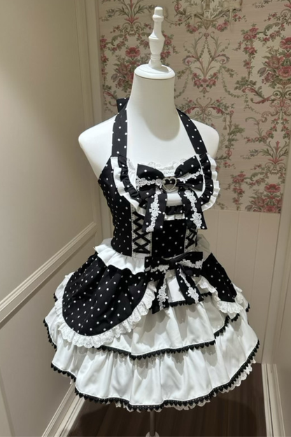 Sweetheart Dot Dress + Inner Top