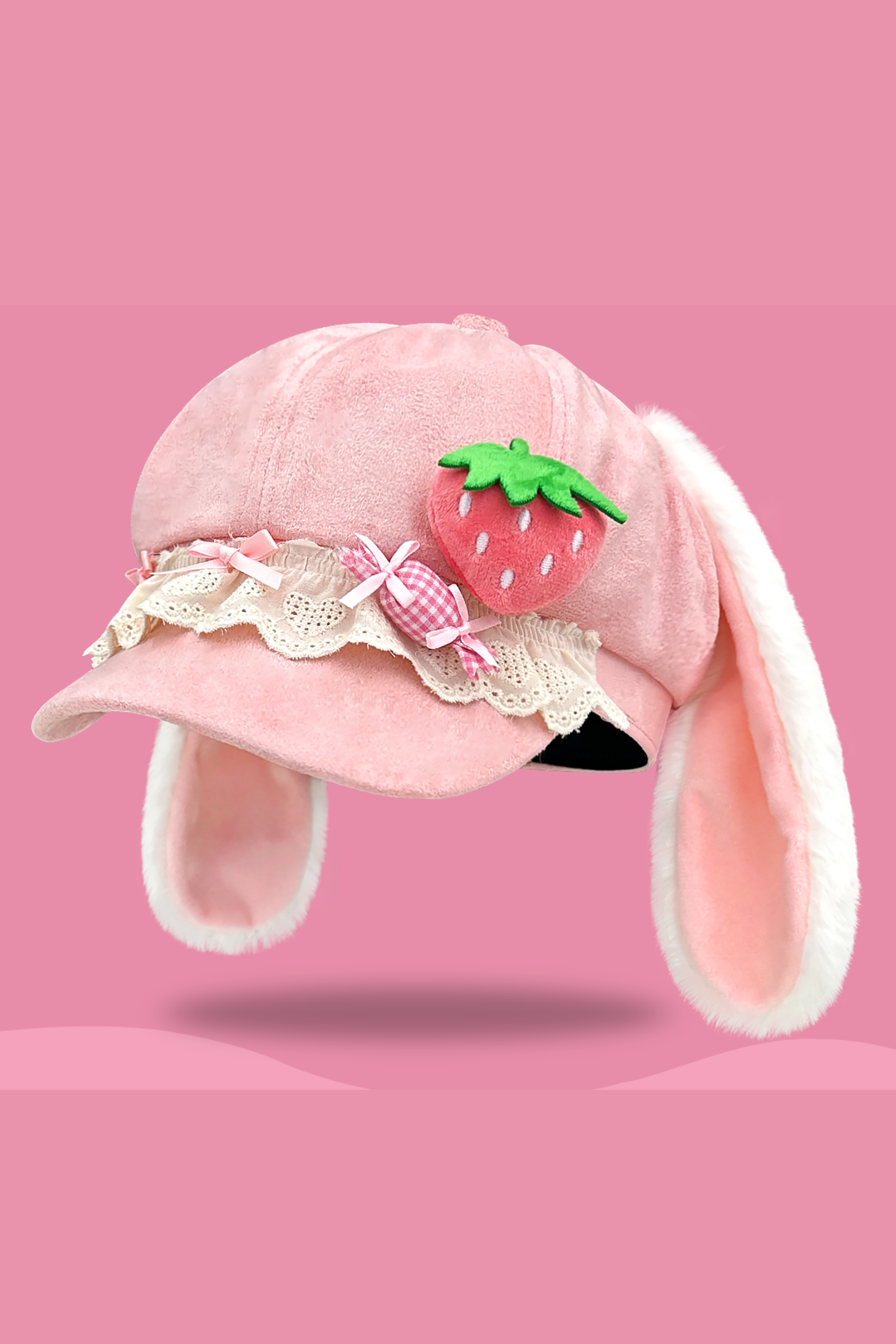 Rabbit Ear Strawberry Hat