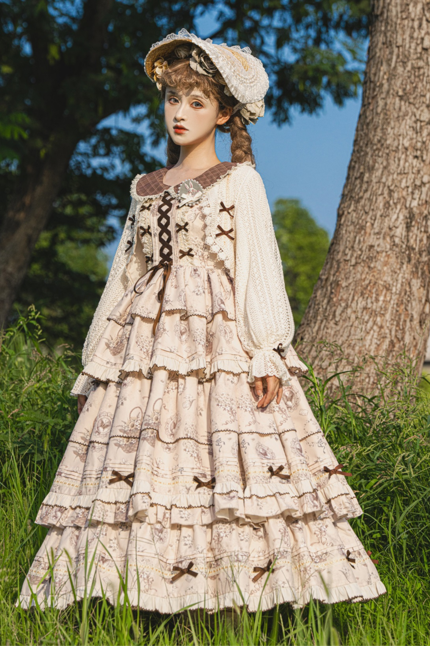 Bunning Time Lolita Dress + Doll Cardigan