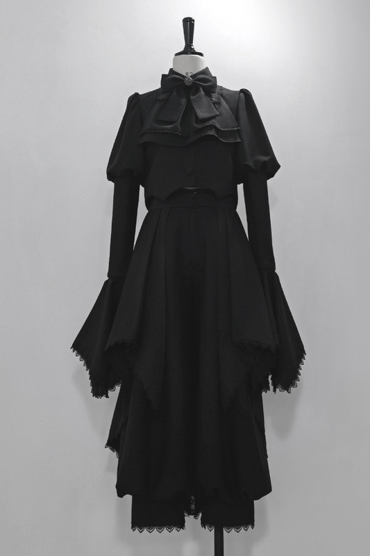 Retro Gothic Lolita Jacket + Pants