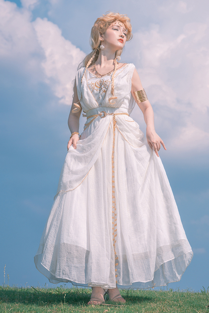 Exotic Kula Jsk With Waist Chain + Shawl + Bracelet + Necklace