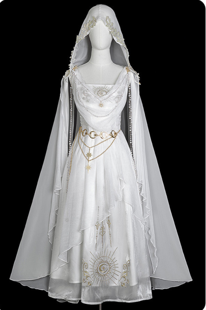 Fairy Classical Lolita Camisole Dress + Hooded Cape
