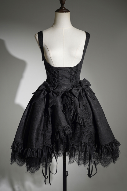 Gothic Bird Lolita Jumper Skirt + Pumpkin Pants Skirt + Curtain Skirt