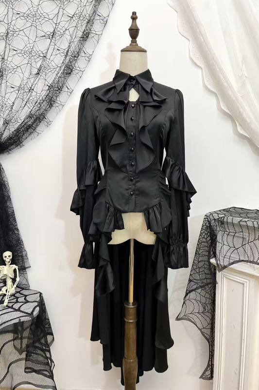 Trailing Shawl Prince Outfit Gothic Top