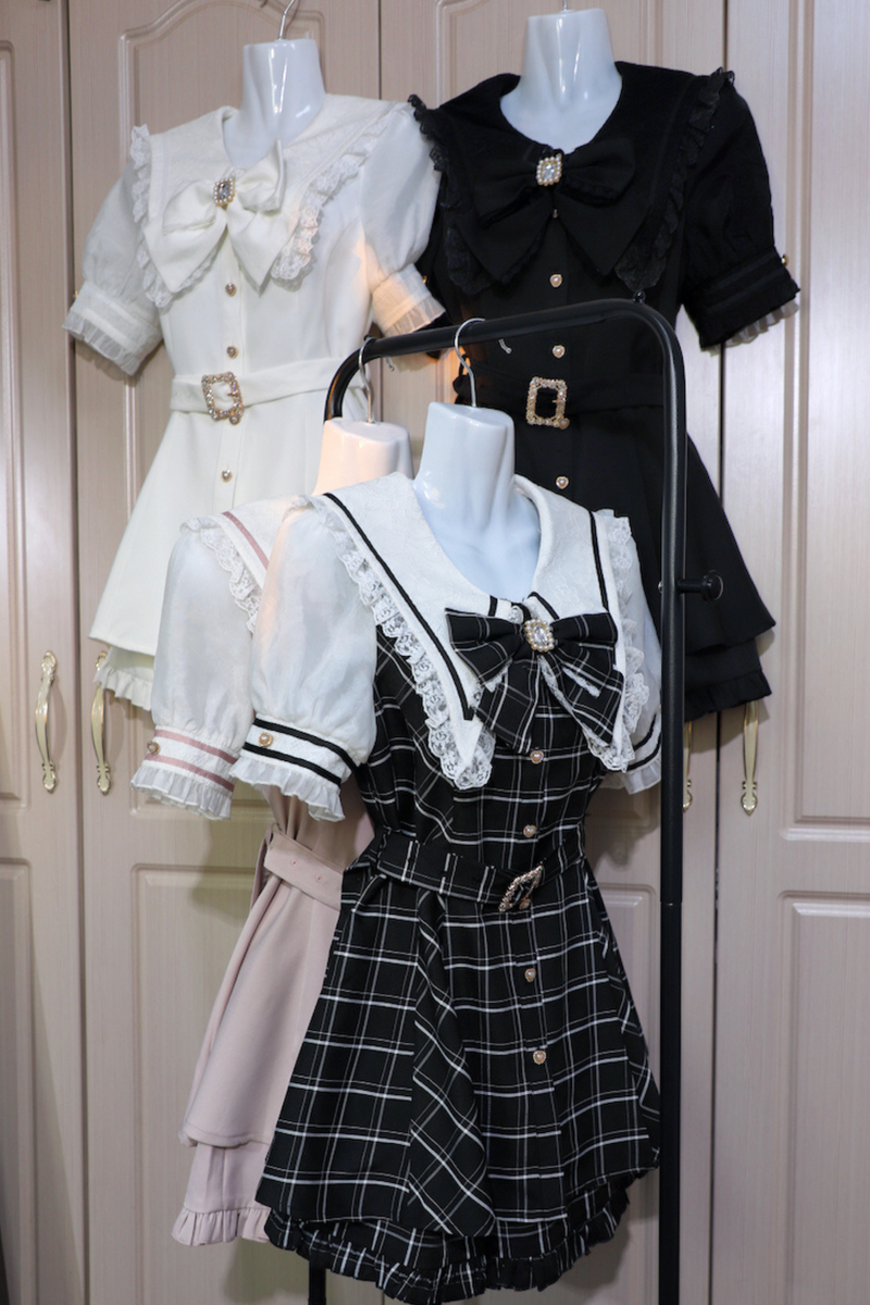 [pre-order] Dark Sweet Sailor Top + Ruffled Shorts