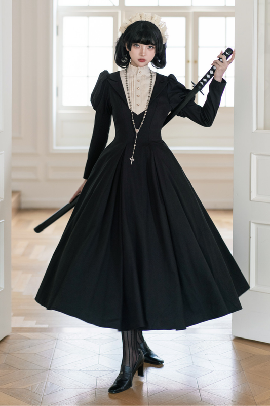 Gothic Flared Long Lolita Dress