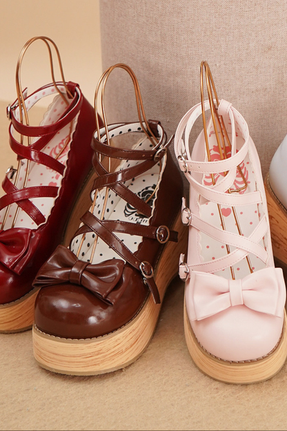Ribbon Flat Lolita Shoes