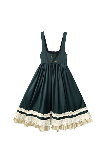 [pre-order] Retro Academia Jumper Skirt + Striped Shirt + Hooded Cape + Short Jacket + Collar + Brooch