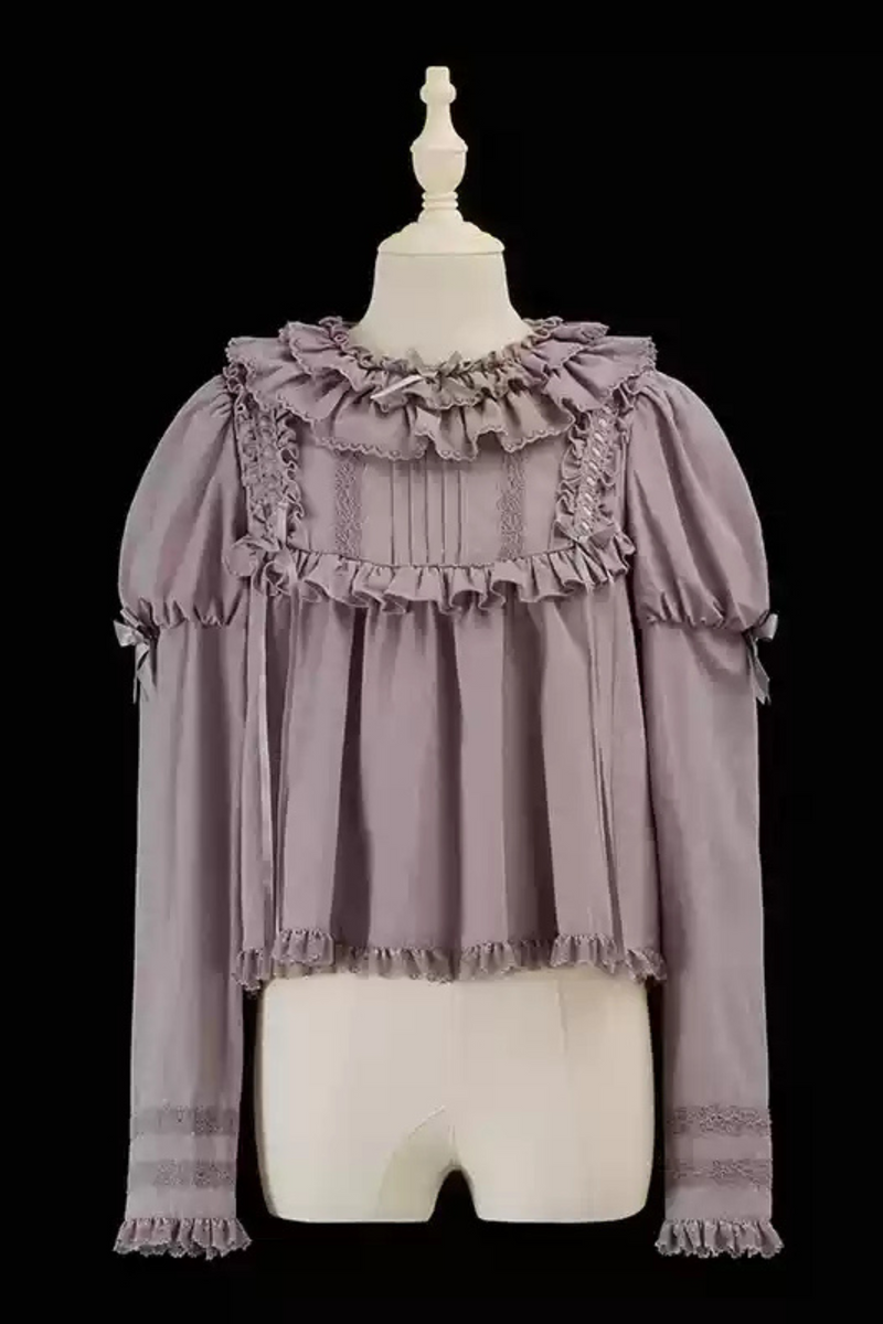 [pre-order] Marionette Lolita Jumper Skirt + Ruffle Collar Top + Flare Skirt + Lolita Dress