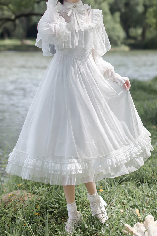 Classic System Dot Gauze Dress