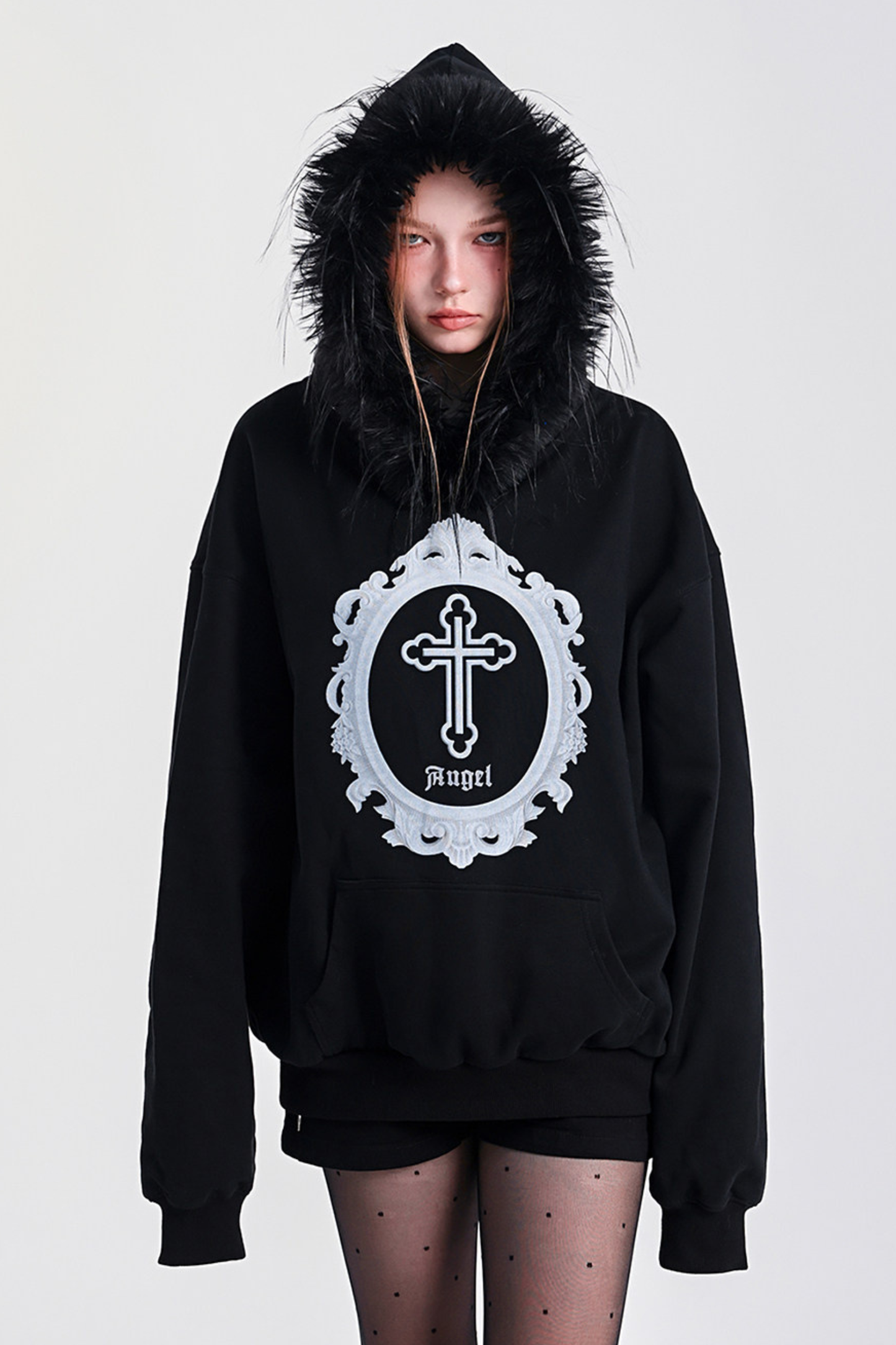 Fur Hood Loose Top