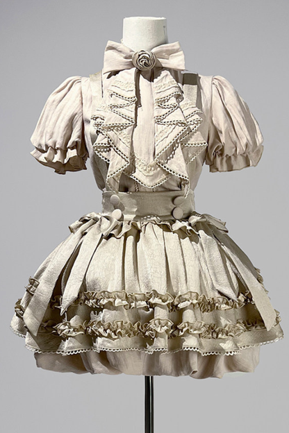 Antique Lolita Top + Suspender Skirt