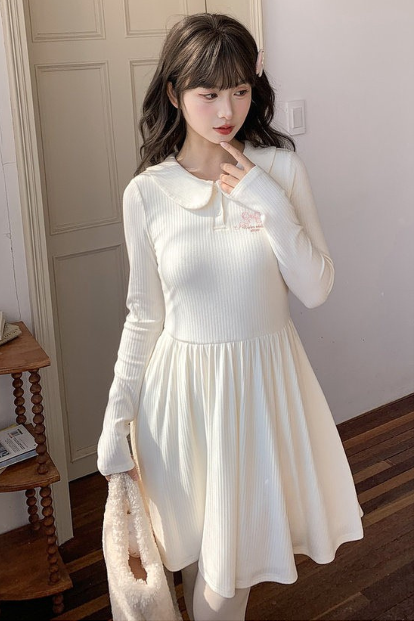 Milk Doll Color French Knit Dress