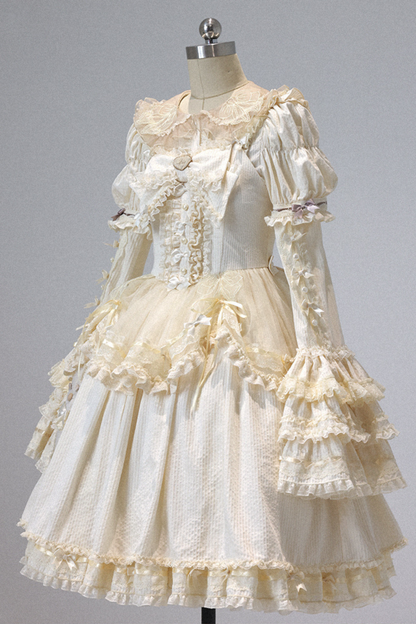 Briana Bear Print Dream Doll Lolita Dress + Jsk + Skirt + Shirt + Petticoat