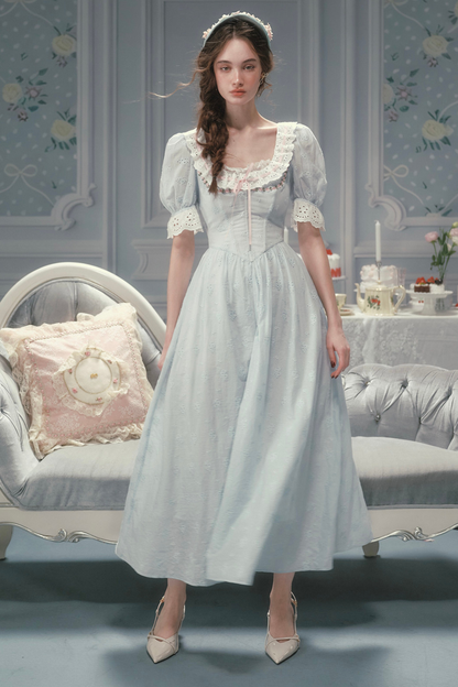Elysee Cotton Fishbone Dress