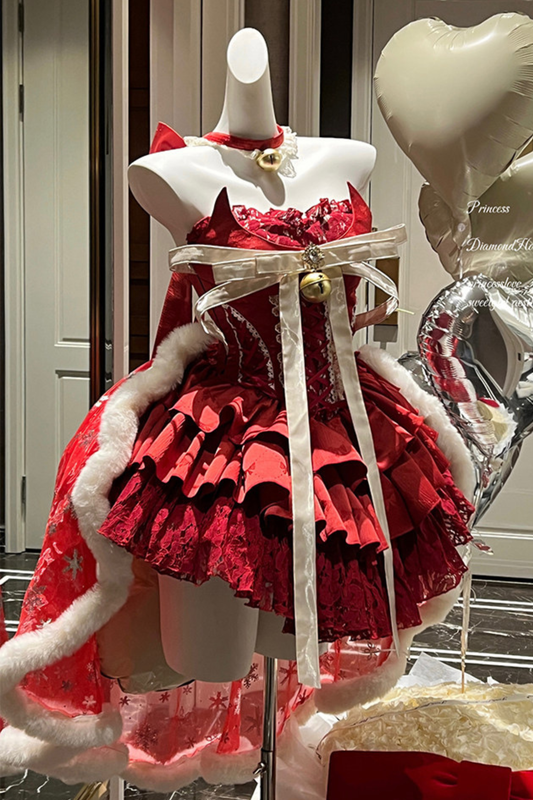 Holiday Lover Princess Dress + Snow Tail + Bell