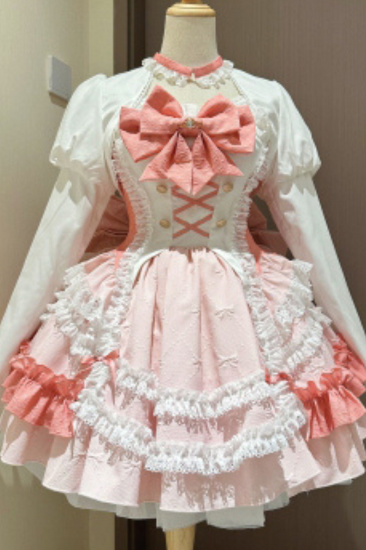 [pre-order] Berry Heart Ruffled Ribbon Lolita Set
