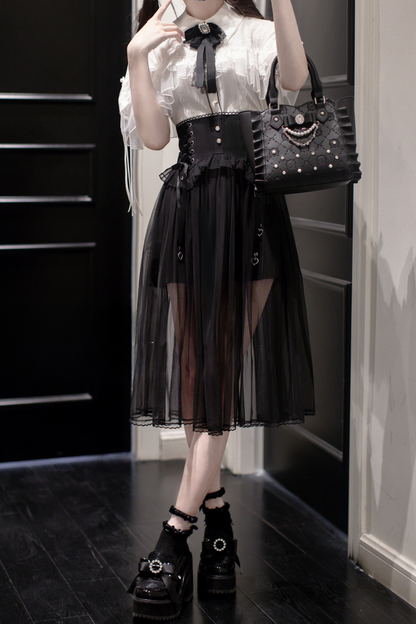 [pre-order] Jirai Cape Top + Sheer Skirt + Ribbon