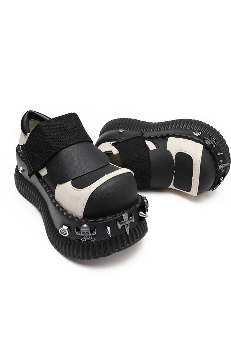 Metal Dark Platform Shoes