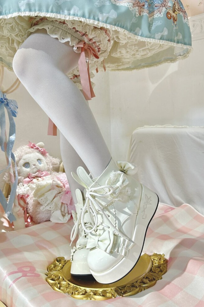 Rabbit Tail Lolita Boots