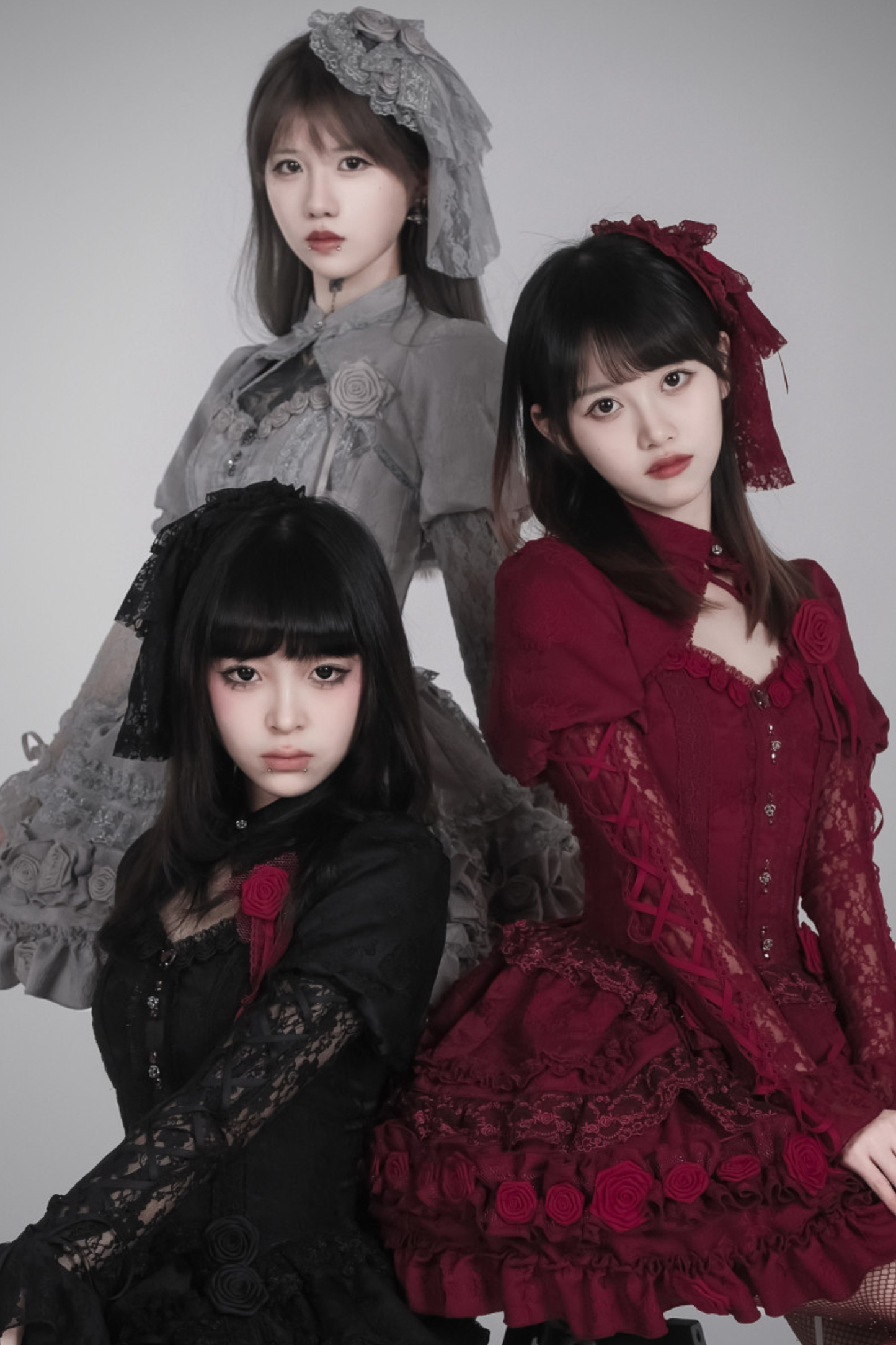 Dark Gothic Style Lolita Dress + Shawl