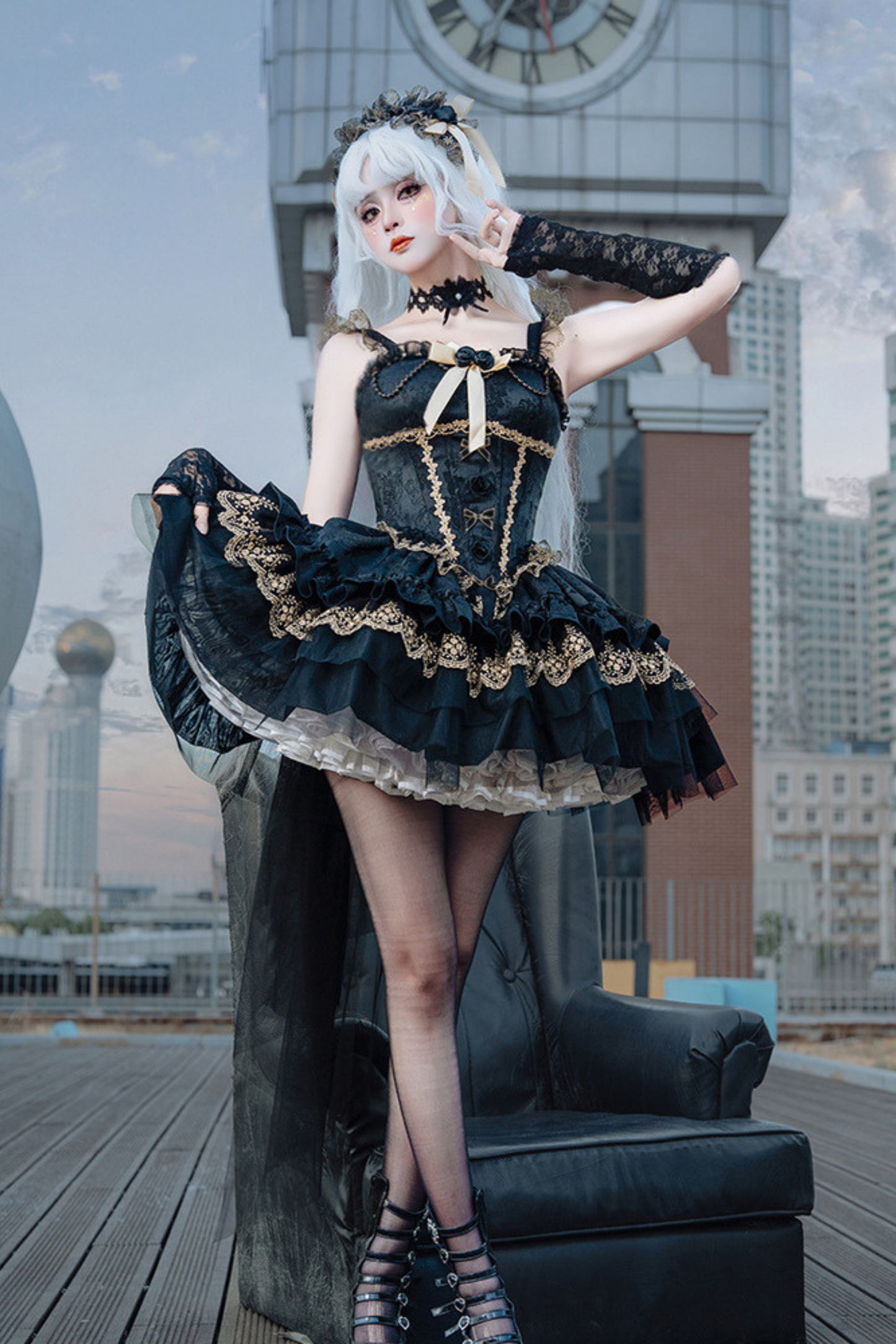 Dark Ballet Style Lolita Gothic Princess Dress