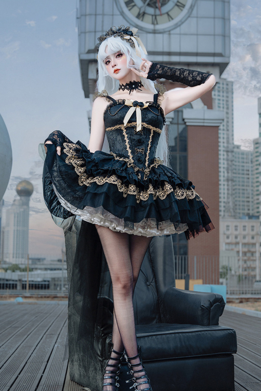 Dark Ballet Style Lolita Gothic Princess Dress