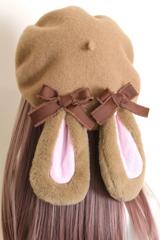 Caramel Ribbon Beret