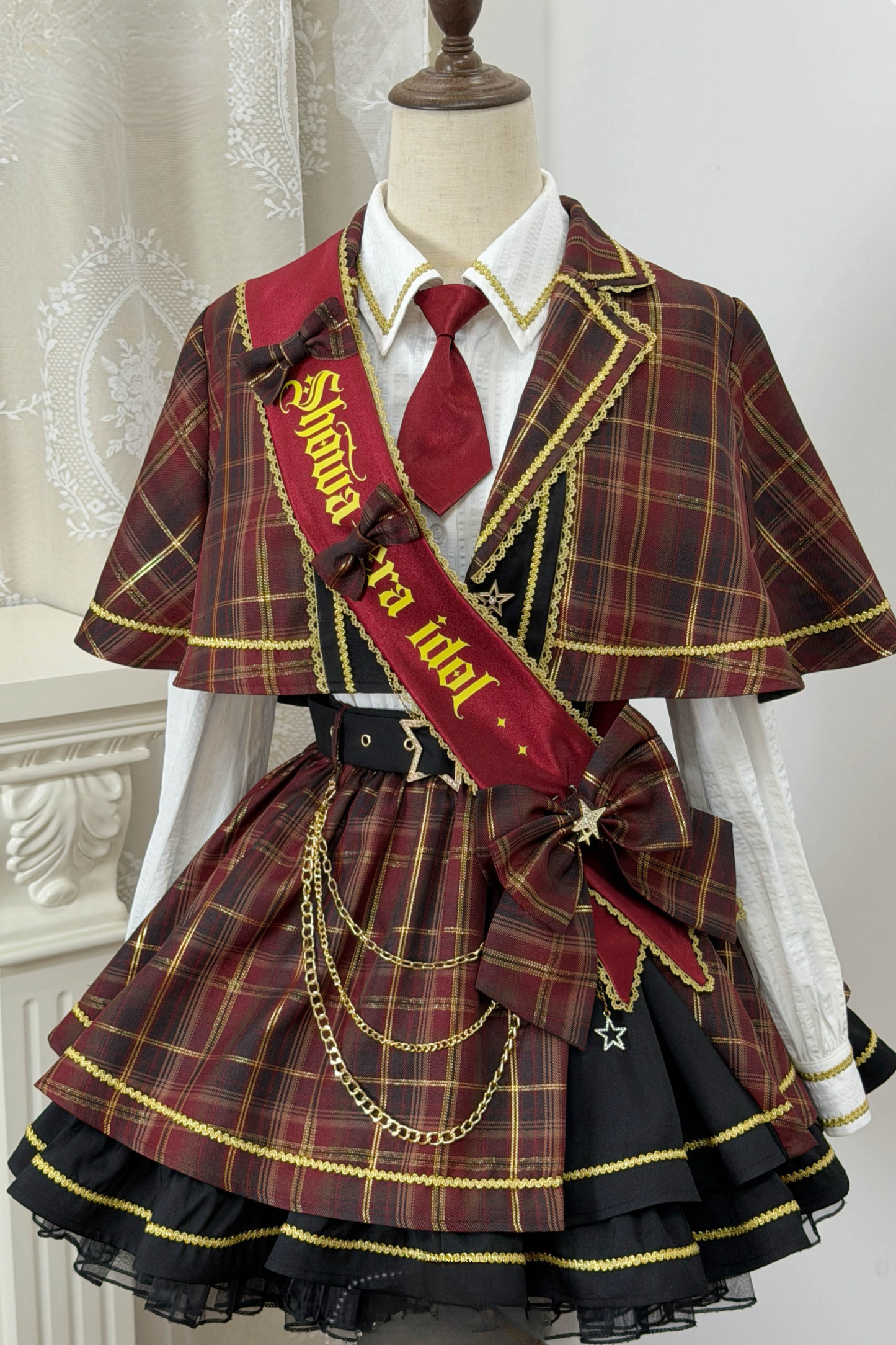 Retro Plaid Idol Lolita Set